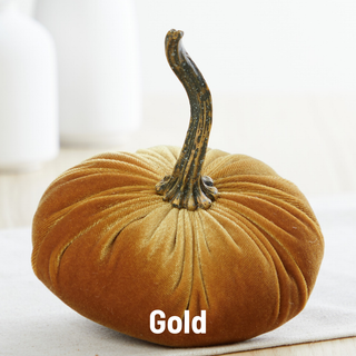 Pumpkin Small Velvet Fall Decor Gift for New Apartment Best: Fall Floral