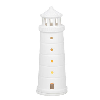 Beyond The Sea Lighthouse Tealight Holder: Lighthouse Medium - 7.1"