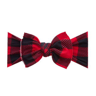 Baby Bling® Fall Printed Knot soft nylon headband: Saffron