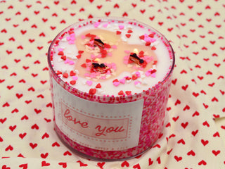 Love You - 3 Wick Valentine's Day Candle - 15 oz Soy Candle