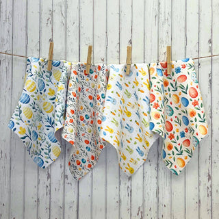 Colorful Easter Eggs Waffle Dishcloth - Spring Decor