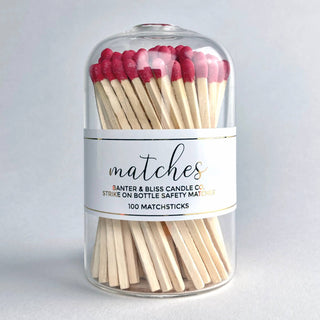 Modern Matchstick Bottle with Striker · 100 Long Safet: Yellow