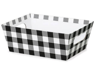 Wide Base Print Market Trays: Black & White / 1 Pack / Large 7.25x9.25"