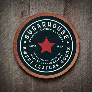 Green Bay Football Leather Coaster
