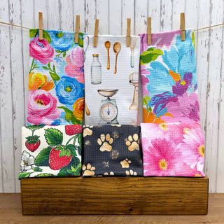 Baking in Nana's Kitchen Waffle Towels - Mothers Day Gifts