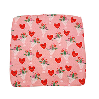 Be My Valentines Flowers Waffle Dishcloth - Valentines Gifts