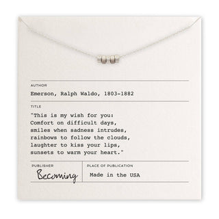 My Wish For You Necklace: Sterling Silver