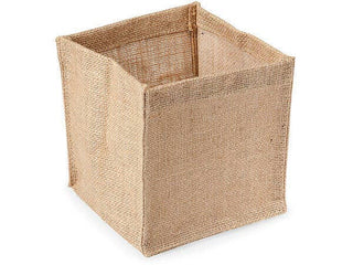 Burlap Basket & Plant Containers: Burlap Round / 12 Pack / Small 4.5"