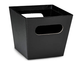 Beveled Tall Market Tray Containers: Black Tall / 6 Pack / Large