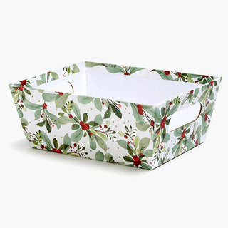 Wide Base Print Market Trays: Holiday Berries X-Large 9.5x12"