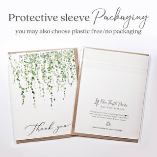 Anniversary Card, Romantic Birthday, Love Card: Red Envelopes / Clear Protective Sleeves