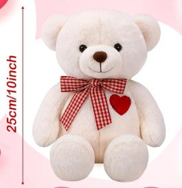 12" Plush White Bear