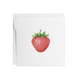 Greeting Card | Strawberry : 5.25" high x 5.25" wide