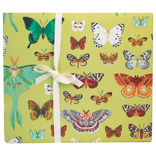Butterflies Gift Wrap: Roll of 3 Sheets