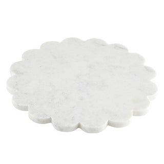 Scalloped Marble Tray