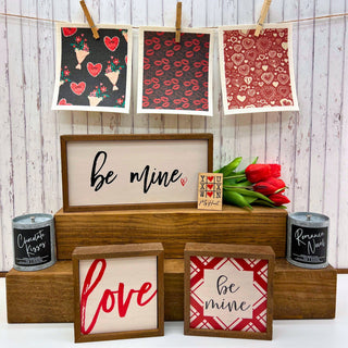 Be Mine, Valentine Flowers Swedish Dishcloth Valentines Day