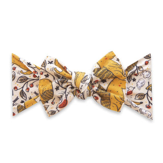 Baby Bling® Fall Printed Knot soft nylon headband: Saffron