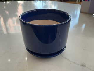 4” Blue Ceramic Pot