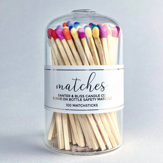 Modern Matchstick Bottle with Striker · 100 Long Safet: Yellow