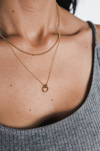 Family Circle Necklace: Sterling Silver