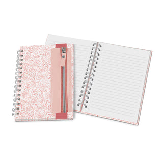 Blushing Blooms Oliver Notebook with Pen Pocket