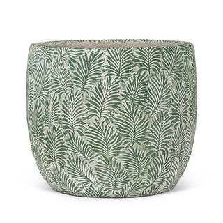 Green Leaf Planter: Medium (7"D)