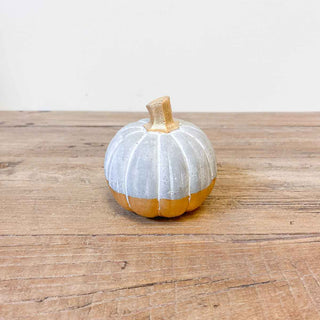 Stockholm Pumpkin   Gray/Gold   3"