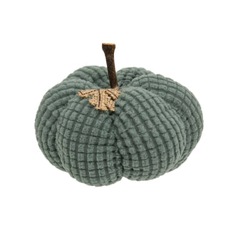 Teal Waffle Weave Pumpkin, Small