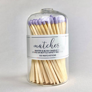 Modern Matchstick Bottle with Striker · 100 Long Safet: Yellow