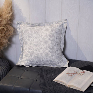 Rose Skull Flower Pillow