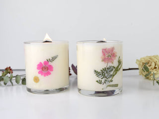 Thinking of you - In Lieu of Flowers: Sympathy Floral Candle