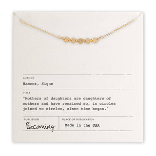 Mothers & Daughters Necklace: Gold Fill