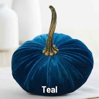 Pumpkin Small Velvet Fall Decor Gift for New Apartment Best: Fall Floral