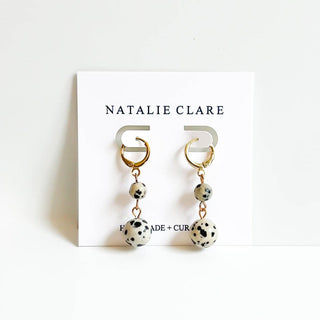 Dalmatian Jasper Drop Earrings