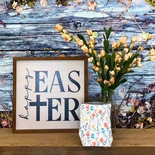 Colorful Easter Eggs Waffle Dishcloth - Spring Decor