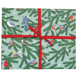 Winter Songbirds Gift Wrap: Roll of 3 Sheets