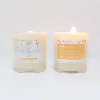 Sprinkle Holiday Spirit Rose Gold Soy Candle: Sprinkle Jar