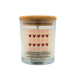 Heart Love Valentine's Clear Candle - Valentines Gifts: Sweethearts