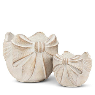 Small Bow Edged Planter-4.5"H