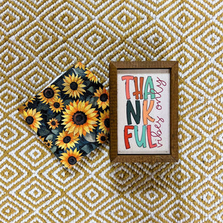 Fall Sunflowers Waffle Washcloths - Fall Decor
