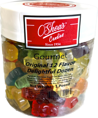 Gourmet Gummy Bears “Original 12 Flavor 🌈 “w/ Jar 16OZ