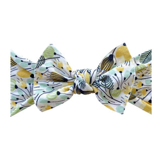 Baby Bling® Fall Printed Knot soft nylon headband: Marigold