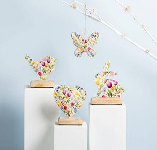 Flower Bird on Base-4"H