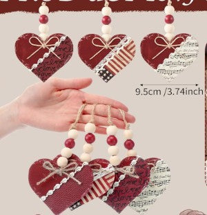 3.75 " Wooden Valentine's Heart