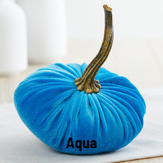 Pumpkin Small Velvet Fall Decor Gift for New Apartment Best: Fall Floral