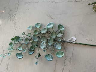Teal Artificial Ginko Stem