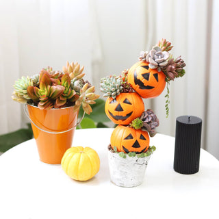 2.5" Jack-o'-lantern Halloween Pot - Halloween Decor Indoor