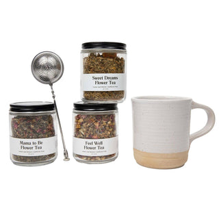 Feel Well Flower Tea - Loose Leaf Tea in Glass Jar - 1.25oz