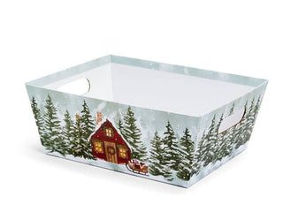 Wide Base Print Market Trays: Black & White / 1 Pack / Large 7.25x9.25"