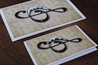 Treble Clef Quilled Card